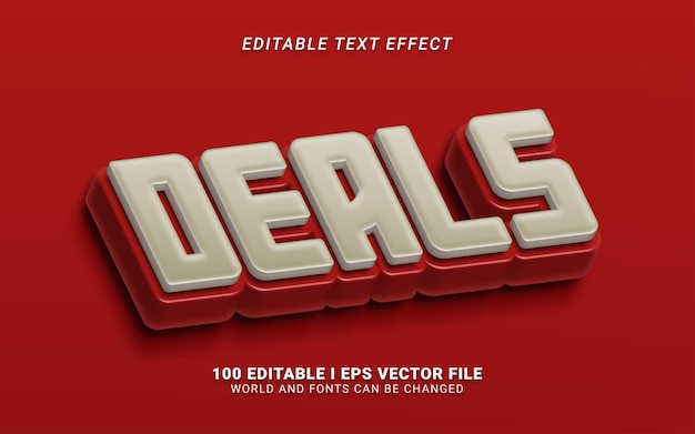 Offre un effet de texte de style 3d