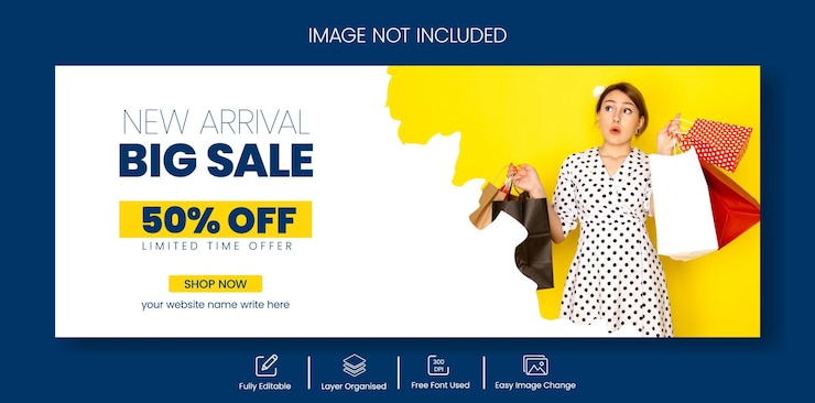 Vecteur offre de vente électronique bannière web horizontale pour le vendredi noir modèle de couverture d'événement de remise de vente
