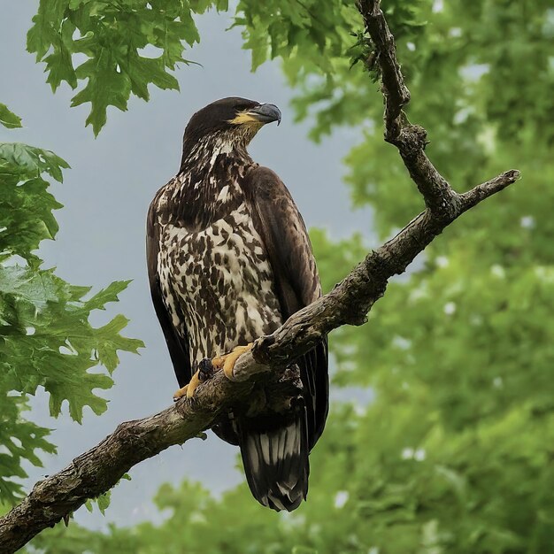 Vecteur oiseau aigle vue rapprochée