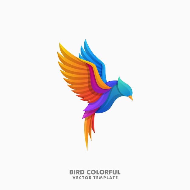 Oiseau coloré illustration vectorielle