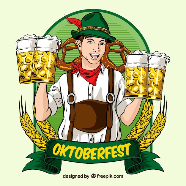 Oktoberfest, Badge à La Bière