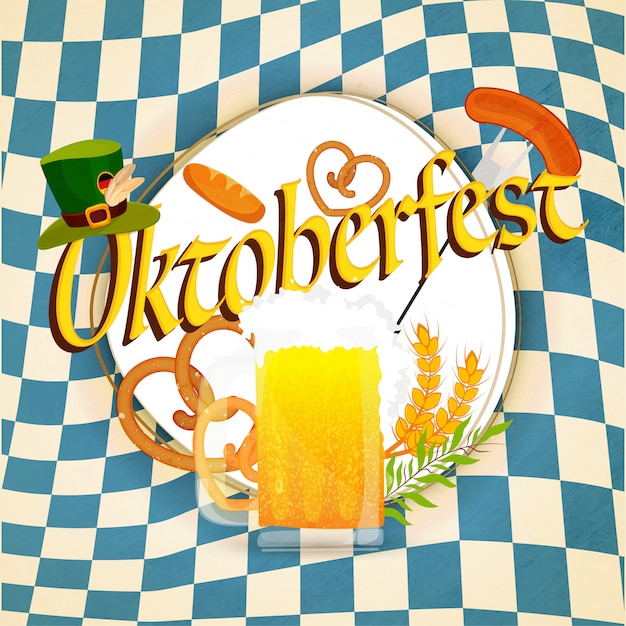 Vecteur oktoberfest bannière ou conception d'affiche