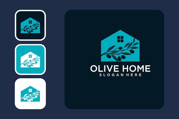 Olive Avec Design De Logo Maison Moderne