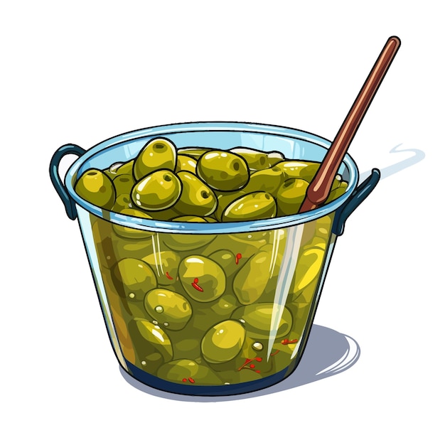 Vecteur olives décorées