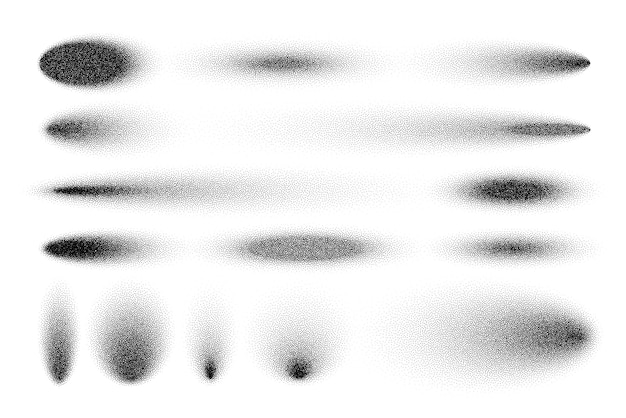 Les ombres pointillées sont constituées d'éléments de conception pointillés s'estompant gradient pointillés dessin de pointillage ombrage en utilisant