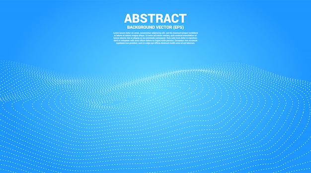 Onde Et Ondulation De Courbe Et De Point De Courbe De Contour Numérique Avec Filaire. Abstrait Pour Le Concept De Technologie Futuriste