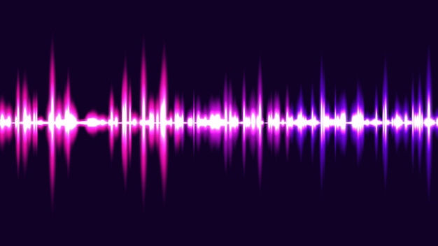 Onde sonore Enregistrement audio Abstract vector background