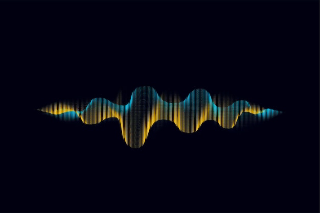 Onde Sonore Lumineuse En Demi-teinte