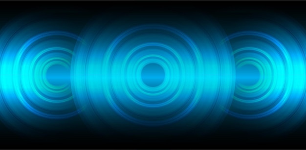 Ondes sonores oscillant lumière sombre
