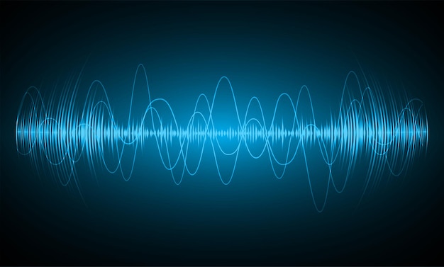 Ondes Sonores Oscillant Lumière Sombre