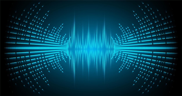 Ondes Sonores Oscillant Lumière Sombre