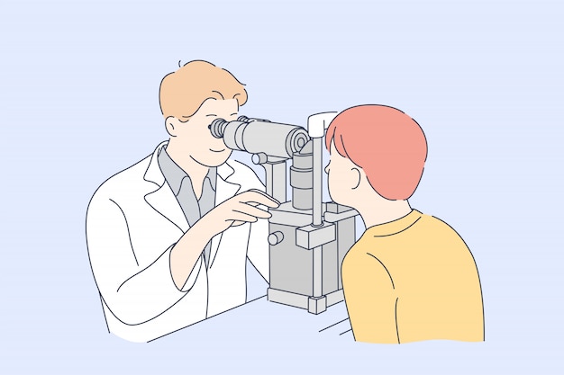 Ophtalmologie, Médecine, Concept D'examen