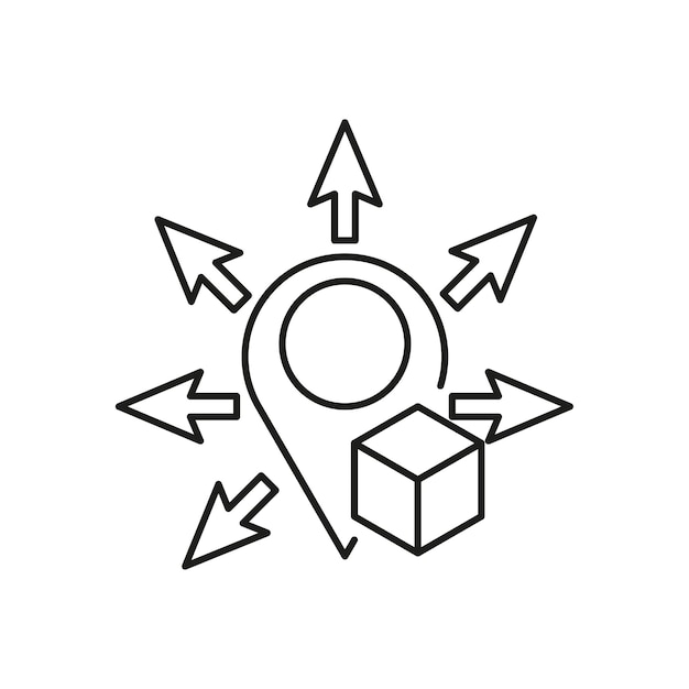 Optimisation Des Icônes De Gestion Des Livraisons Ou Contrôle Logistique De L'approvisionnement En Distribution