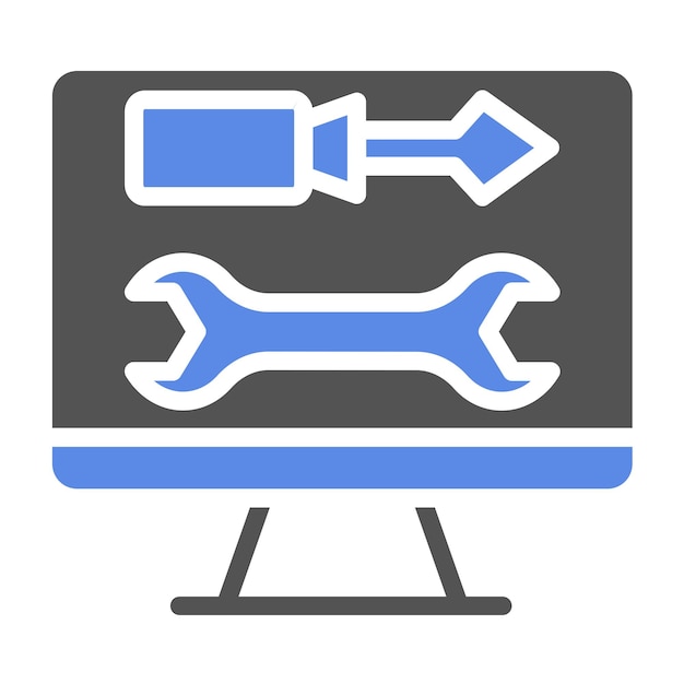 Options d'affichage de conception vectorielle Style d'icône