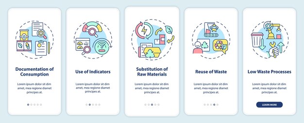 Options de production plus propres sur l'écran de l'application mobile