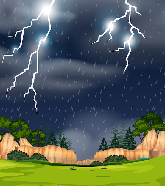 Un Orage Dans La Nature