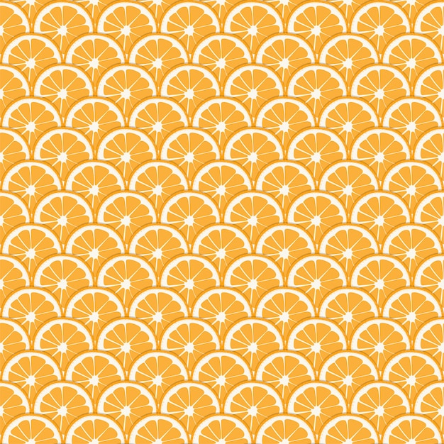 Orange Fruit Seamless Pattern pour l&#39;été