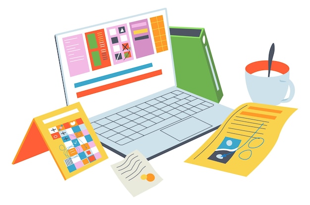 Ordinateur Portable Avec Gestion Des Organisateurs Et Planificateurs