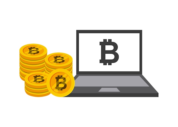 ordinateur portable avec pile bitcoin