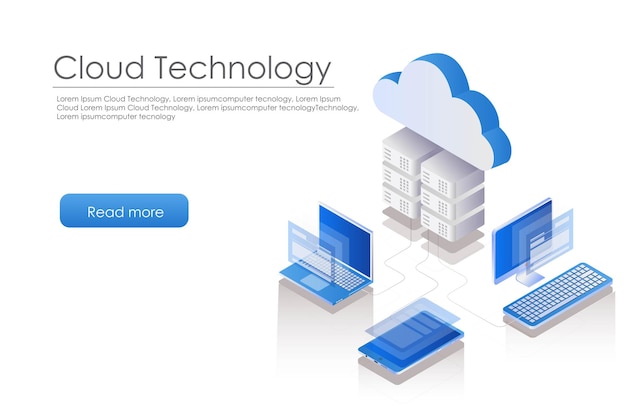 Ordinateur Portable Serveur Cloud