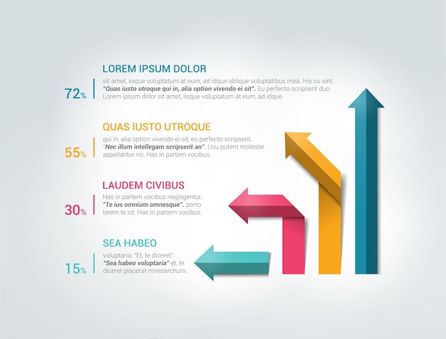 Organigramme D'infographie De Flèche