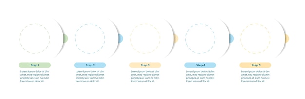 Organigramme Minimaliste Avec Modèle Infographique De Flèches