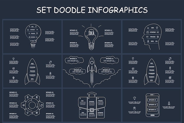 Organigramme neumorphique dark iinfographic Concept créatif pour infographie avec 5 étapes options pièces ou processus