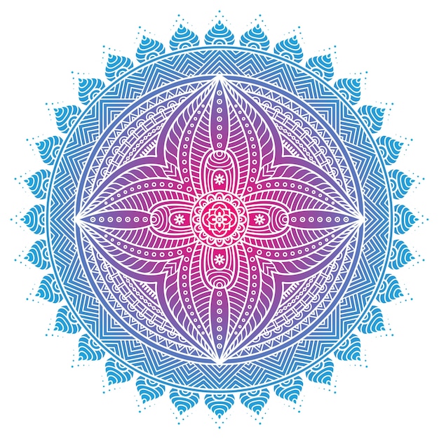 Ornement Belle Carte Avec Mandala élément De Cercle Géométrique Réalisé En Vecteur