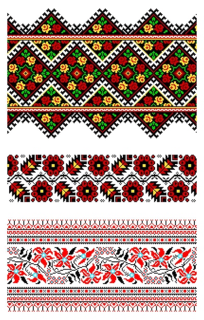 Ornement De Broderie Ukrainienne