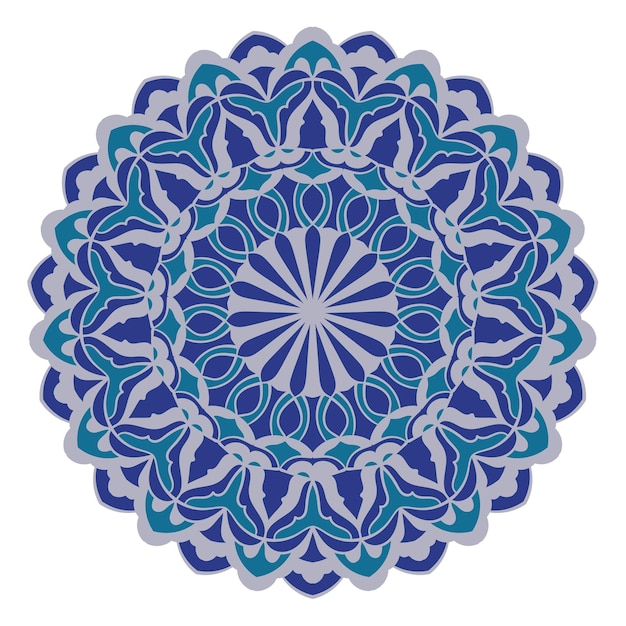 Ornement décoratif Mandala illustration vectorielle Élément de design graphique coloré élégant