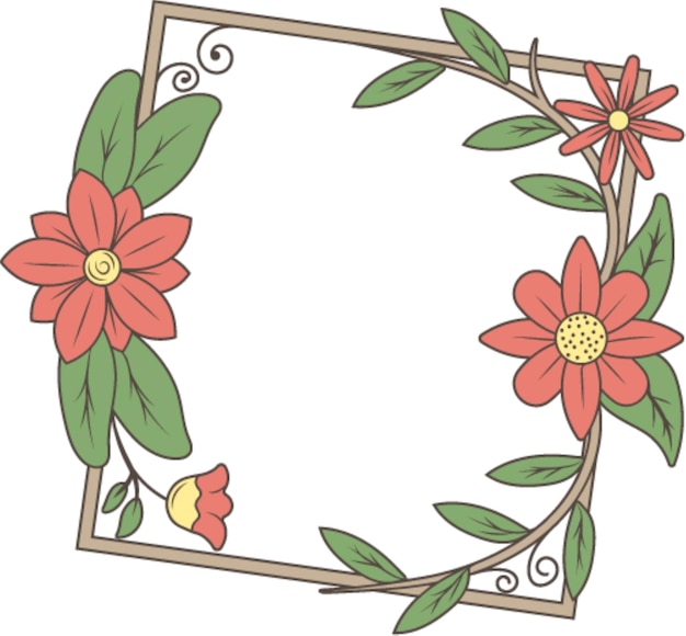 Ornement de fleurs