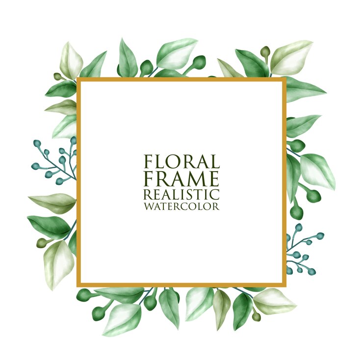 Vecteur ornement floral aquarelle pour faire-part de mariage et carte-cadeau