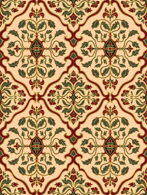 Vecteur ornement floral oriental. motif ornemental pour tapis, châle, papier peint, textile.