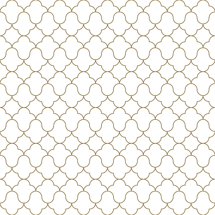 Vecteur ornement géométrique arabe sans couture de couleur marron