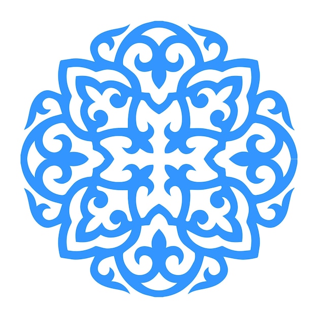 Vecteur ornement kazakh appelé oyu ornek