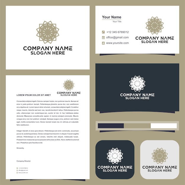 Ornement Logo Et Carte De Visite Premium