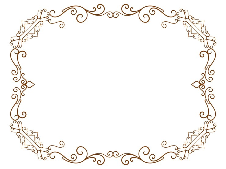 Vecteur ornement de mariage de vecteur de style classique sculpté