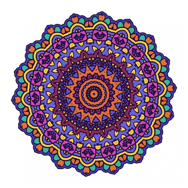 Ornement Rond De Cercle Avec Style Mandala