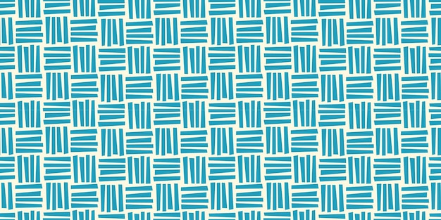 L'ornement Se Présente Sous La Forme D'impressions De Carrés Composés De Lignes Bleues Horizontales Et Verticales