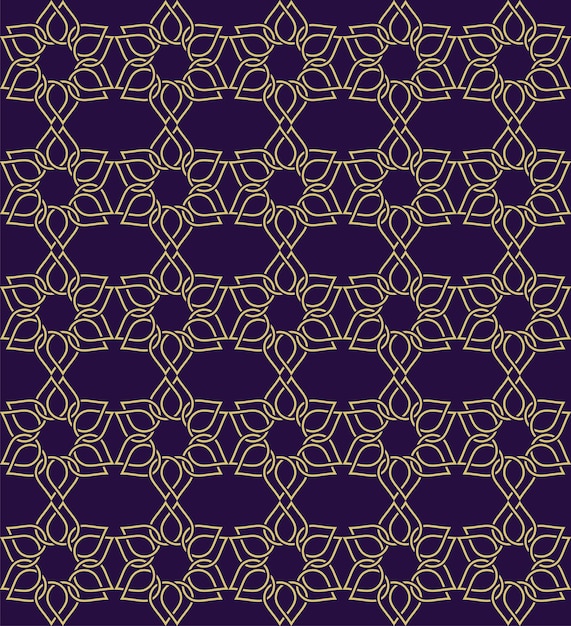 Ornement vectorielle continue fleur d'or Illustration Design vecteur EPS 10