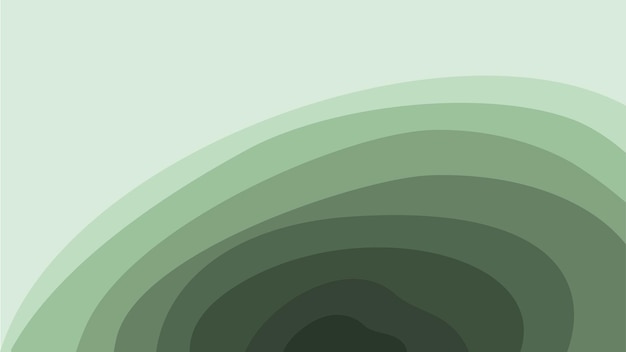 Ornement Vert Abstrait Circulaire Toile Vecteur Stock