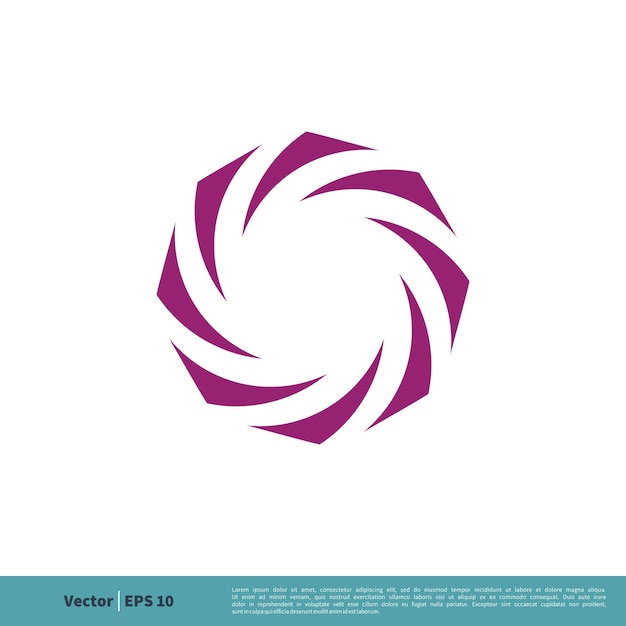 Ornemental Circle Star Icon Vector Logo Template Illustration Design Vector Eps 10