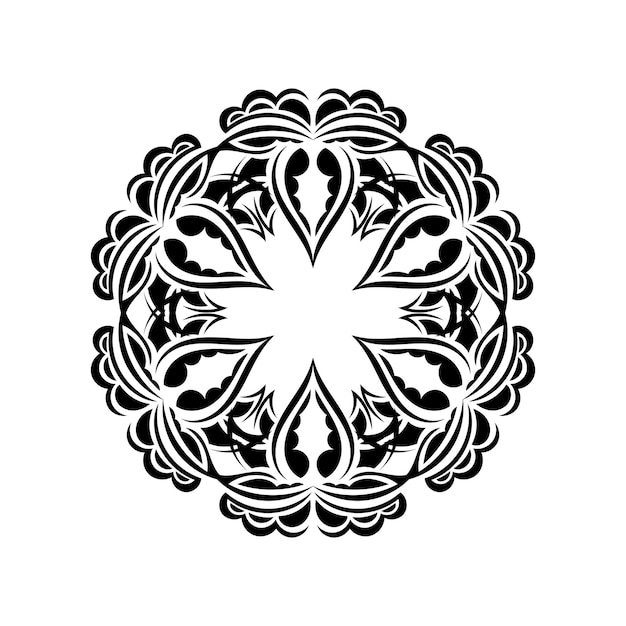 Ornements décoratifs en forme de fleur Mandala Vector illustration