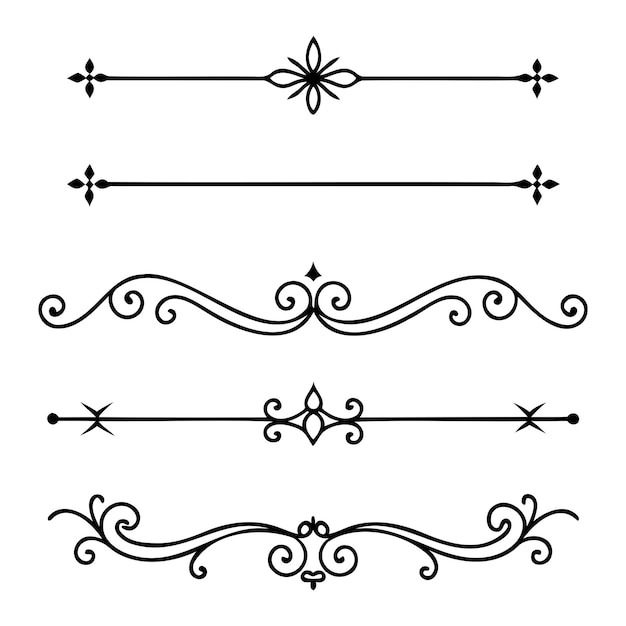 Ornements vectoriels élégants pour une conception créative
