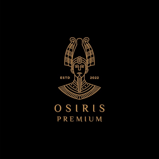 Osiris logo design icône vecteur