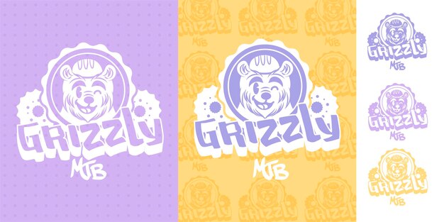 Vecteur l'ours grizzly