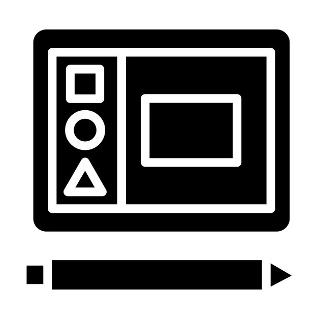 Outils interactifs de conception vectorielle Style d'icône