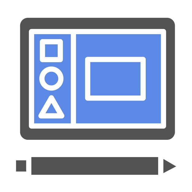 Outils interactifs de conception vectorielle Style d'icône