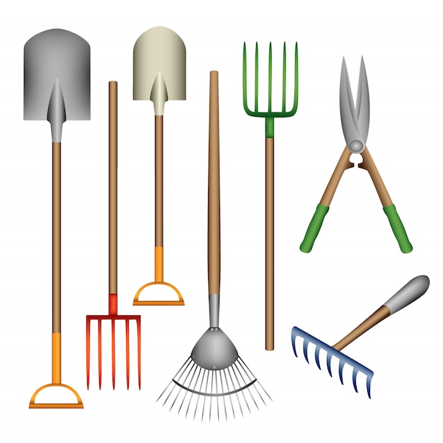 Vecteur outils de jardin