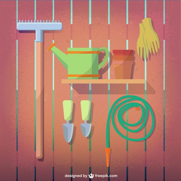 Vecteur outils de jardinage